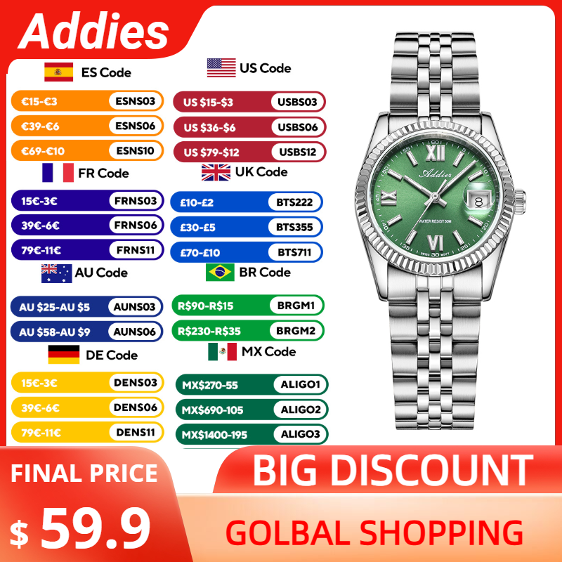 Luxury Watch Ladies - Высококачественные роскошные женские часы Addies с