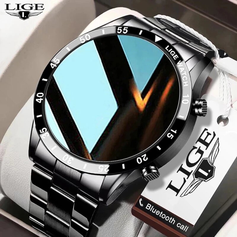 Luxury Watch Arabic - LIGE Новые Bluetooth-смарт-часы для мужчин с