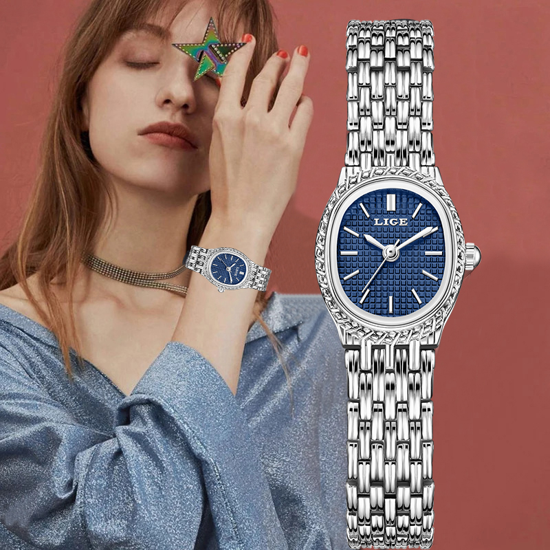 Luxury Watch Ladies - LIGE модные роскошные кварцевые женские часы