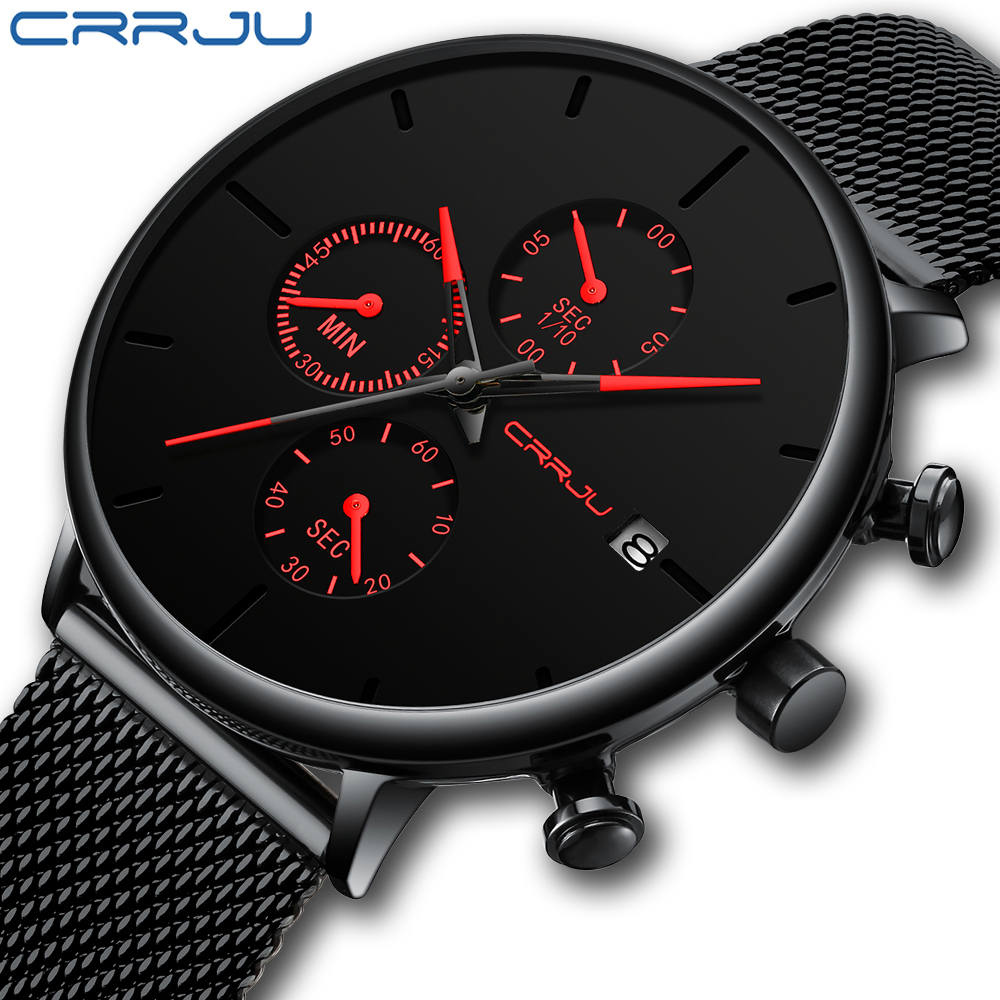 Luxury Watch Unique - CRRJU мужские часы Роскошные спортивные наручные