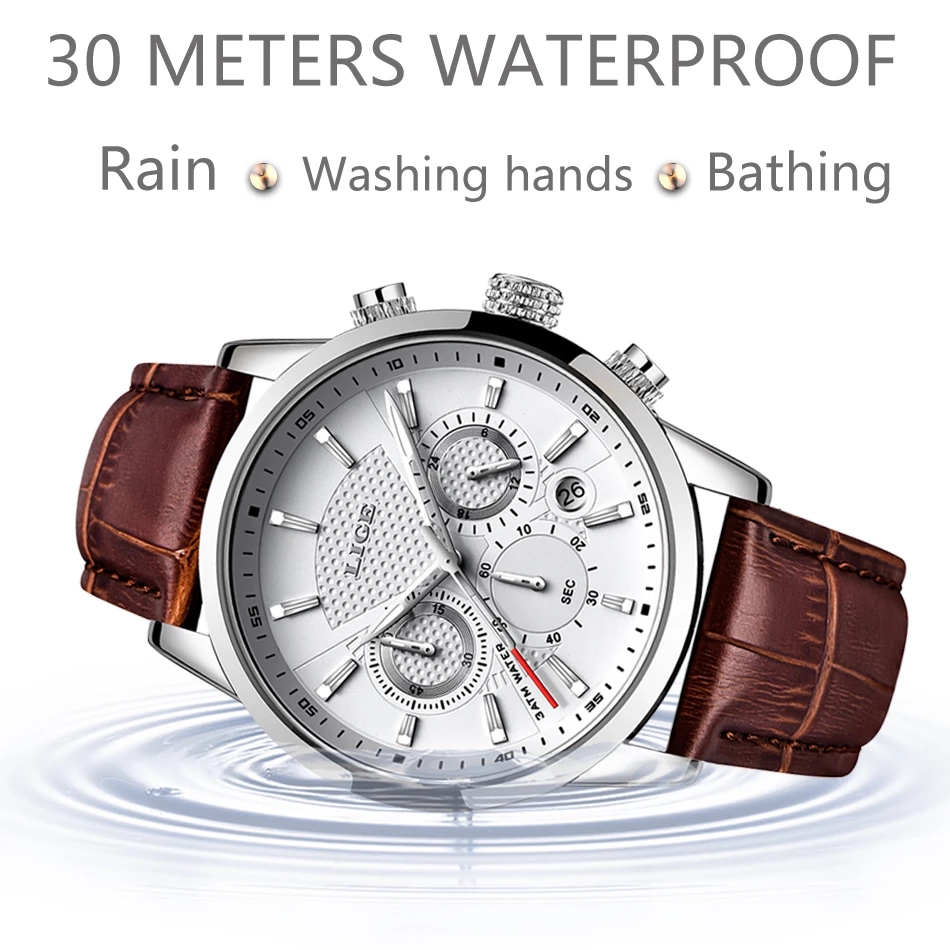 LIGE 2025 часы мужские модные  – обзор и цена Luxury Watch Longines
