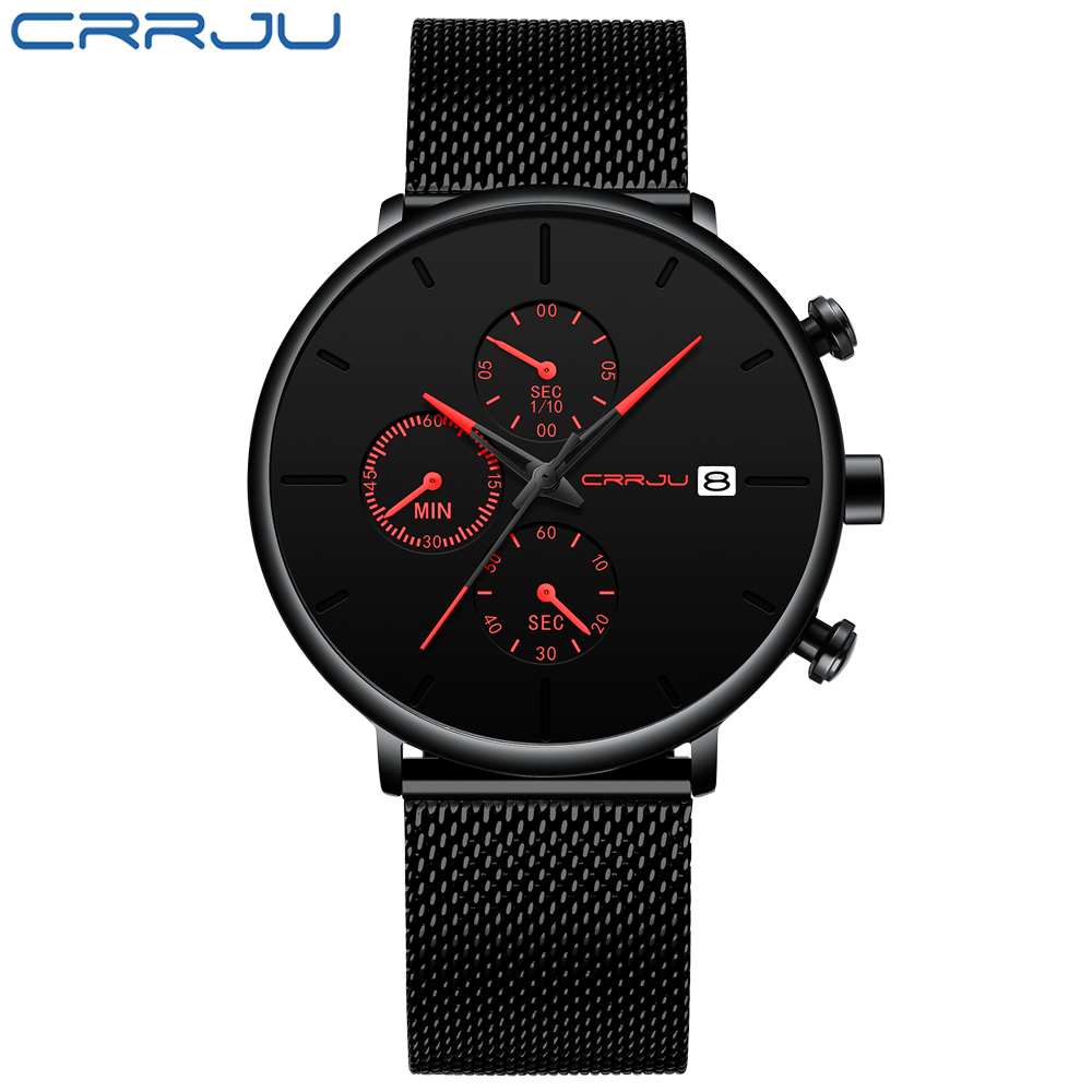 CRRJU мужские часы Роскошные с – обзор и цена Luxury Watch Unique